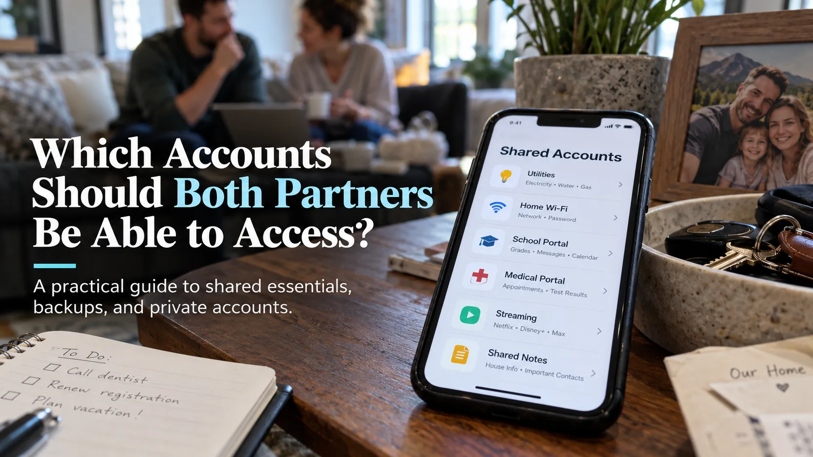 Which Accounts Should Both Partners Be Able to Access?