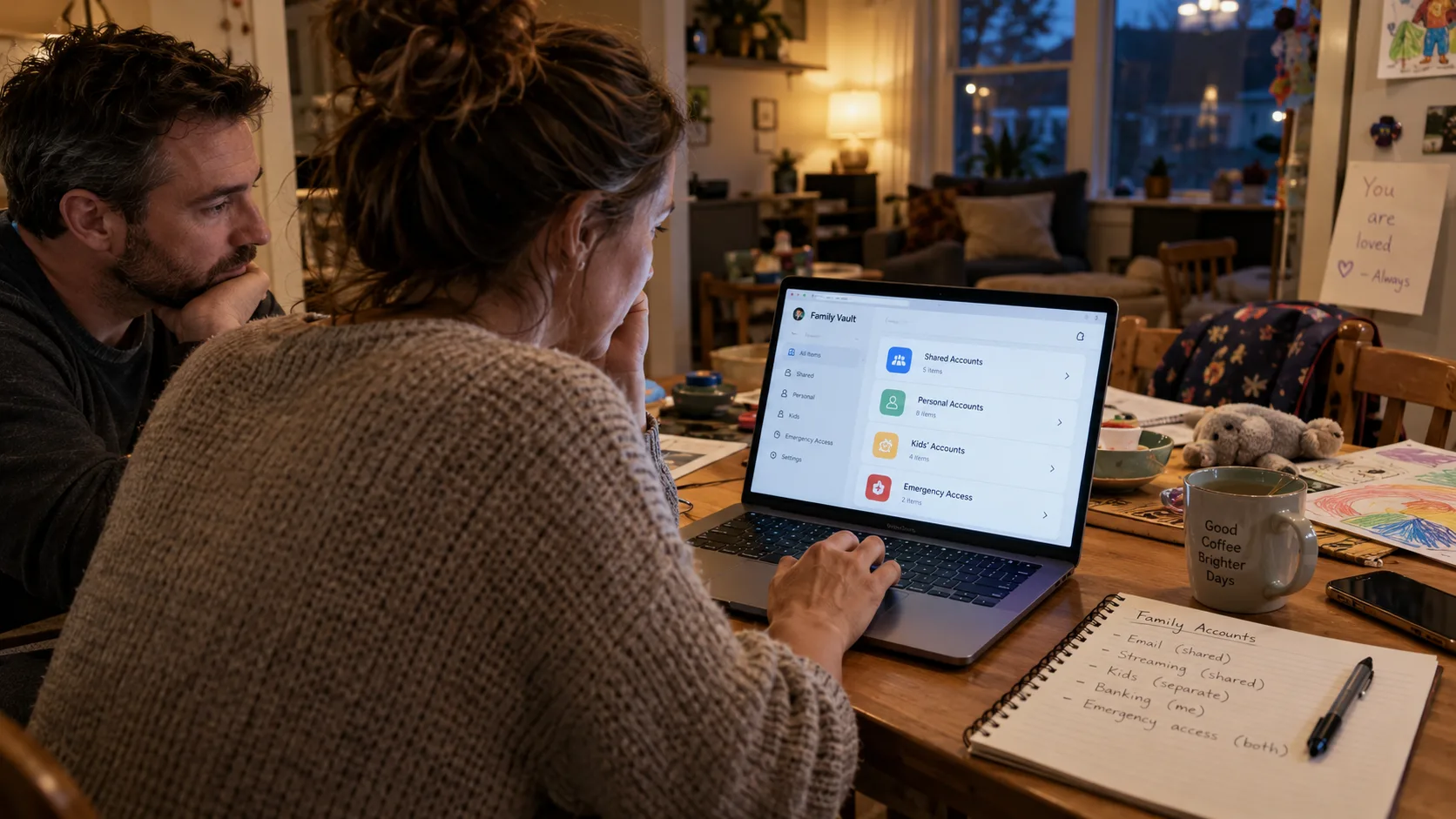 What a Household Password Manager Actually Solves